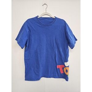 Toys R Us y2k Shirt Mens Large Blue Cmon Lets Play Graphic Promo Tee Advertising